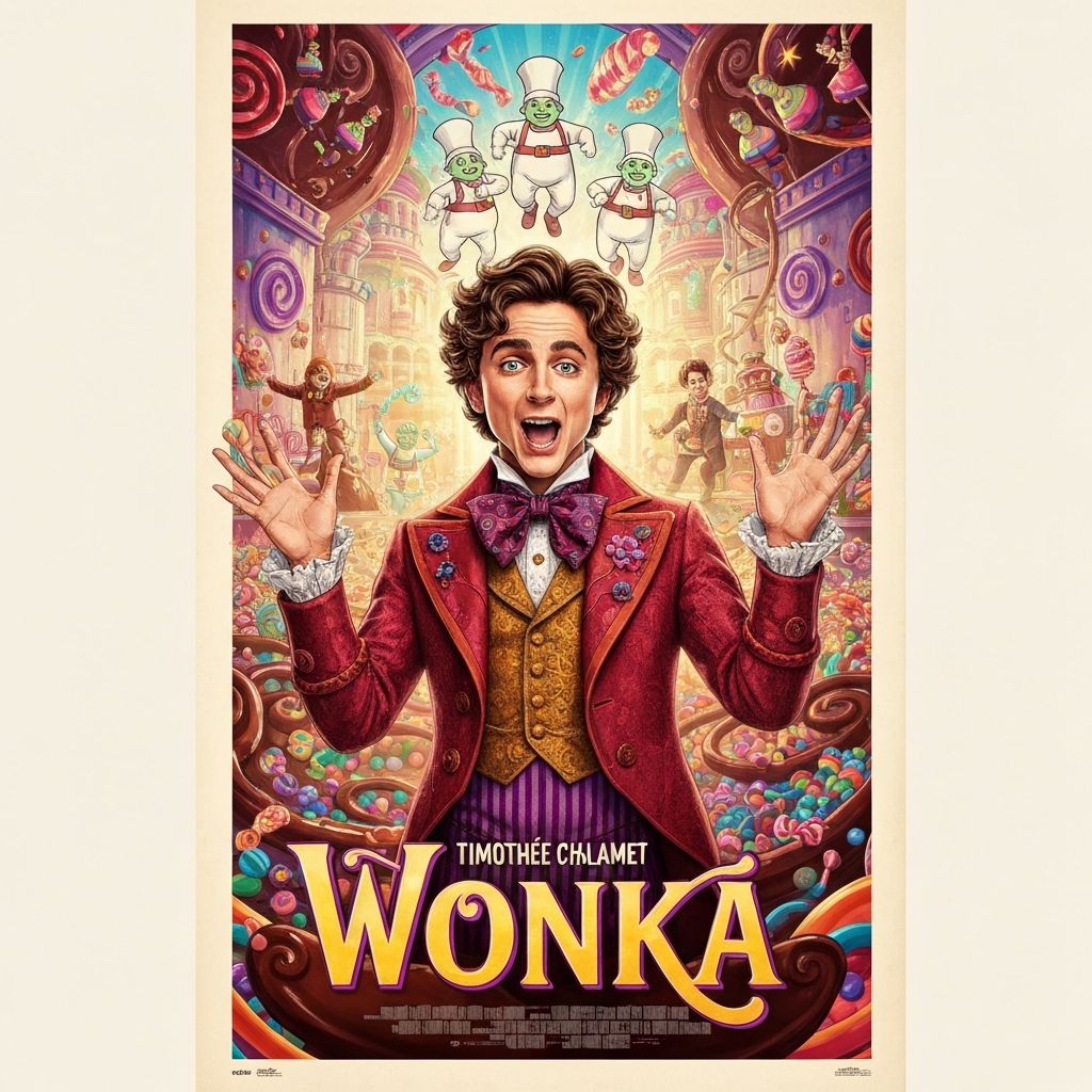 Film Wonka disponible sur abonnement IPTV KOLOS - streaming haute qualité